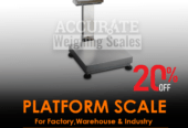 National MS heavy duty platform weighing scales