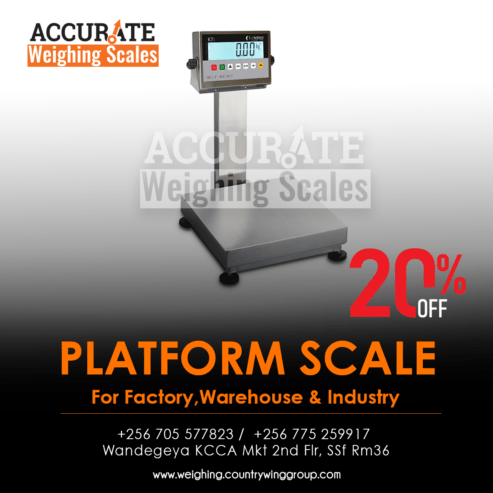 Heavy digital metal industrial platform weighing scales