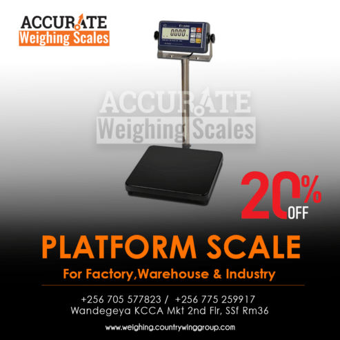 Flat compact designed platform scales with perfect sizes