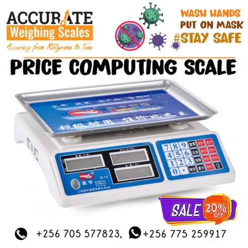 computing table top scales 3 window rear display for sale
