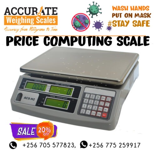 Price computing scale auto power off from a trader wandegeya