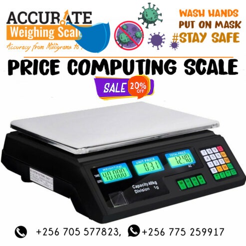 Accurate price computing table top scale with fruit pan