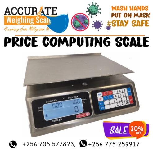 computing table top scales 3 window rear display for sale