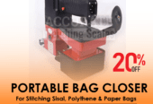 needle thread double lock chain stitch bag closing machine