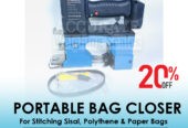 two thread double locked chain stitch bag closer machine