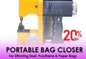 needle thread double lock chain stitch bag closing machine