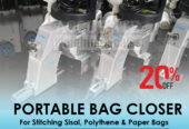 Single needle machine for closing of all kinds of filled bag