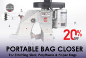 versatile small volume bagging Sewing machine System