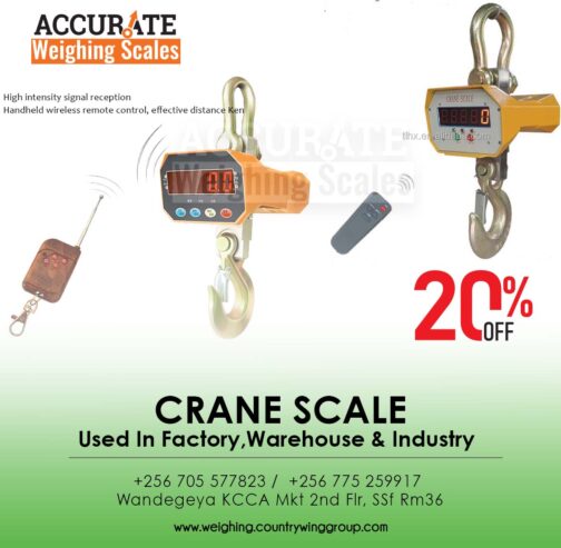 Portable digital crane scale with data recording and co
