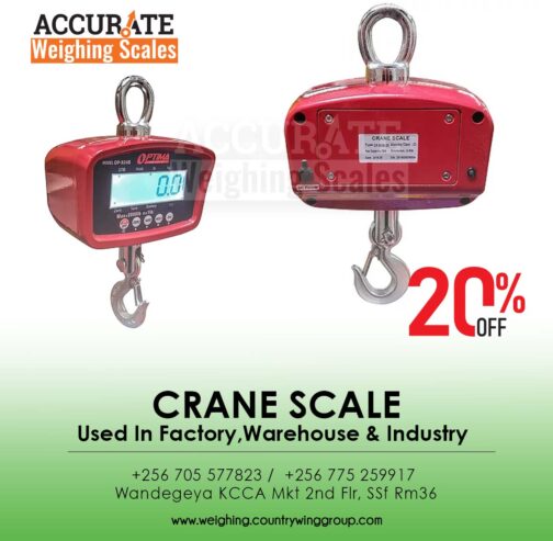Crane water-resistant hanging scales with swivel hooks