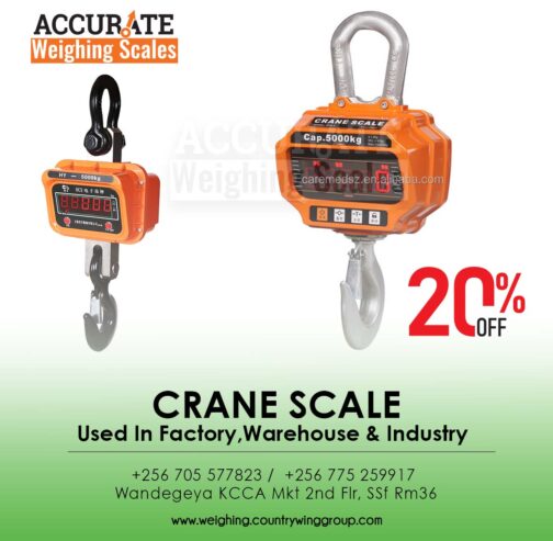 Designed crane hook or shackle to handle weight capacity