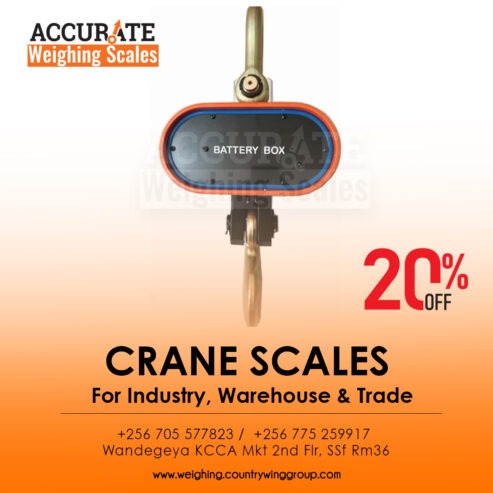 Qualified technicians for crane hanging scales available