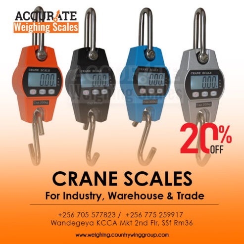 Find us in Wandegeya for details regarding crane scales