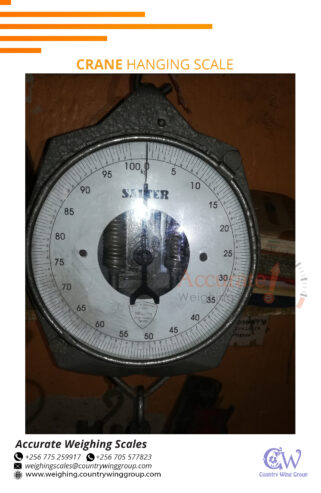 Heavy duty dial scale with sharp-pointer that gives corr
