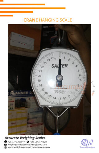Made-in-England Salter dial hanging scales Uganda