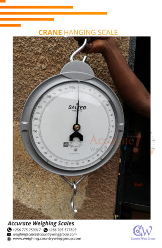 Dial crane hanging scales with stainless-steel housing