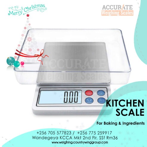 Digital kitchen with a bowl cooking weight scale