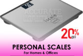 Digital bathroom weighing scales designed to measure differe