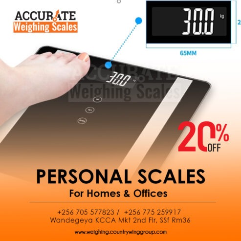 Digital bathroom weighing scales with highly sensitive perfo