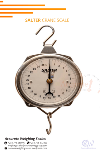 Mechanical crane scales with hook design and dial displa