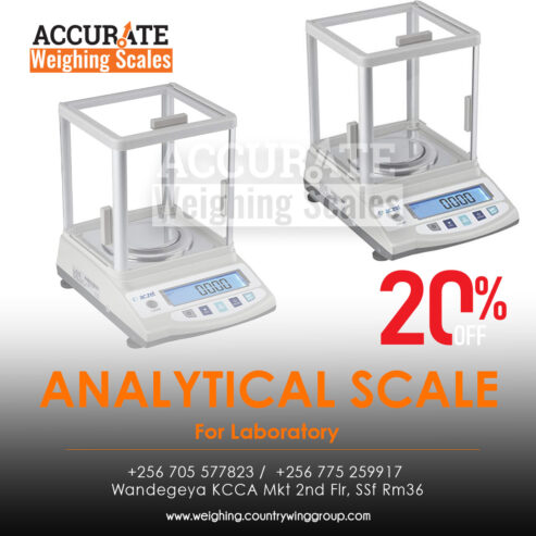 Touch panel analytical weighing scales for laboratory