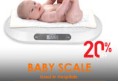 Quality assured baby weighing scales of high integrity