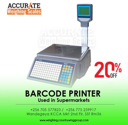 Easy programming barcode printing scale