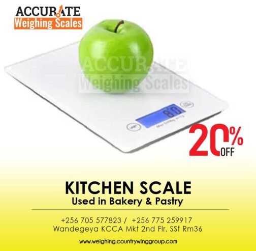Digital kitchen weighing scales with tare functions