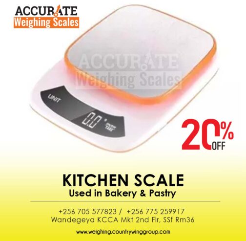 Waterproof tabletop kitchen weighing scales