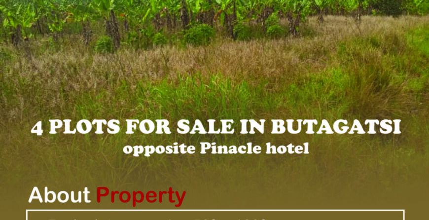 4 PLOTS OF LAND LAND FOR SALE OPPOSITE PINACLE HOTEL