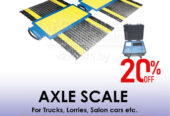 axle car scales with double in and out ramps for stability