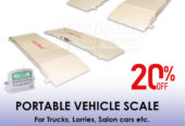 Portable vehicle weigh pads with IP 68 water resistant