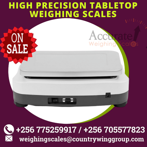 Electric precision balance with extra LCD display