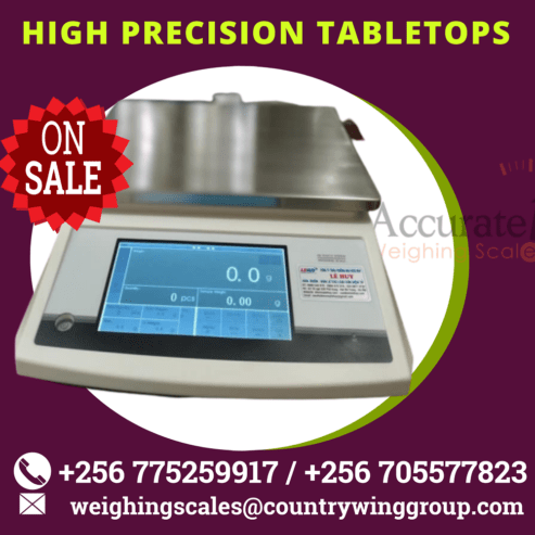 precision analytical balance with a readability