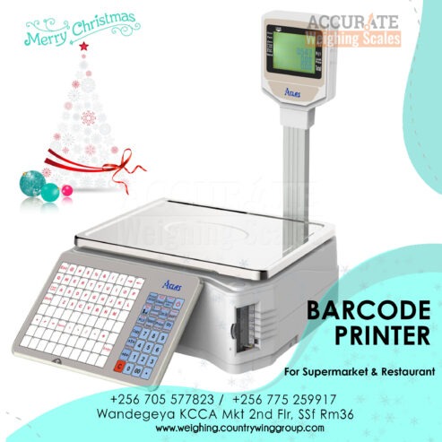 Portable barcode printing scale used in mini supermarket