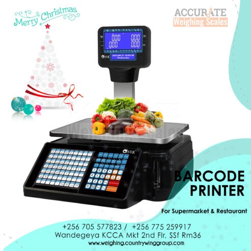 barcode printer scale with daily, preload reports query