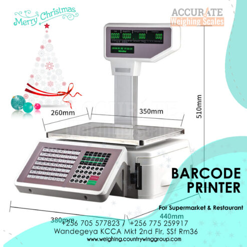 Use barcode printer scale to weigh accurately Kampala