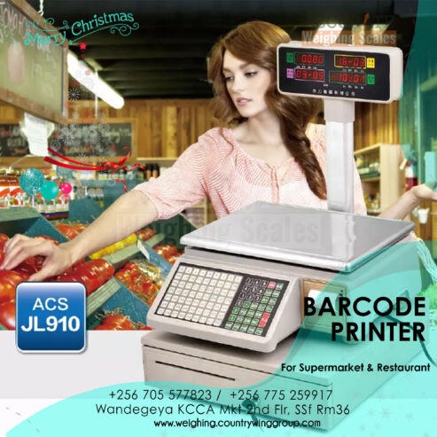 30kg Barcode Label Printing Scales Retail Shop in Kampala