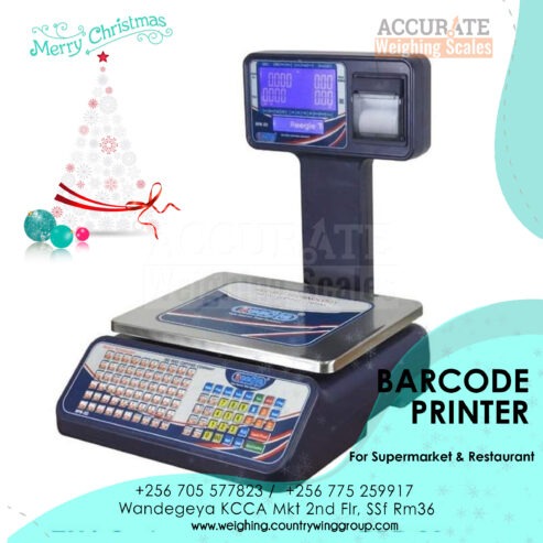 barcode printer table top scale with automatic printing