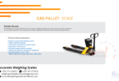 Cas brand pallet trolleys with time/date display