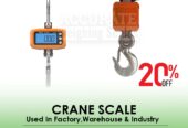 Crane weighing scale with durable one-hour batteries reserve