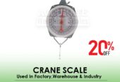 Mechanical crane weighing scale served with top and bottom