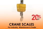 Crane weighing cables which can be calibrated with remote