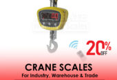 Heavy duty crane weighing scales with stainless steel hook