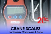 Digital Crane weighing scales with rechargeable 6v1.2Ah