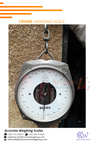 Double face dial mechanical crane weighing scales