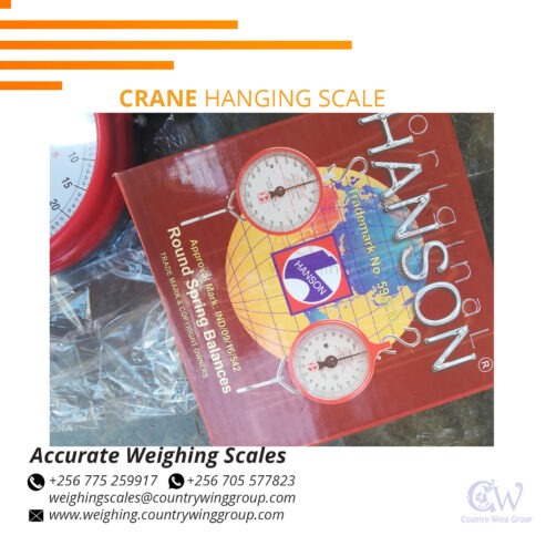 Dial Hanson Crane weighing Scale Hanging hook type in Kampal