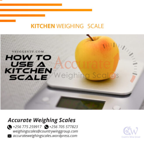 Digital Kitchen Food Scale in Stylish Black of 1g to 12 lbs