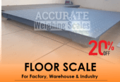 low cost robust verifiable floor weighing scale