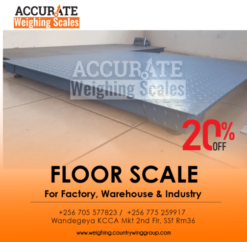 low cost robust verifiable floor weighing scale